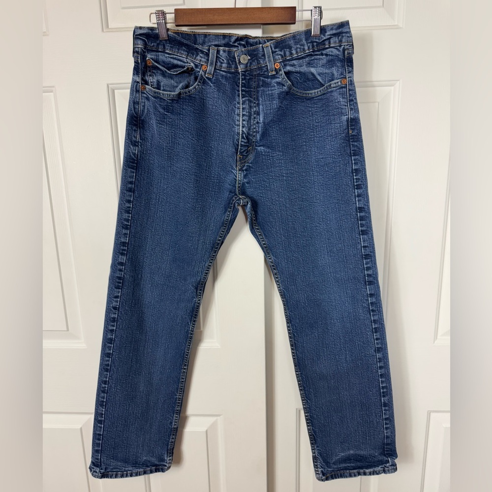 Levi's 505 Jeans‎ Mens 34 x 30 Straight Leg Regular Fit Blue Medium Wash